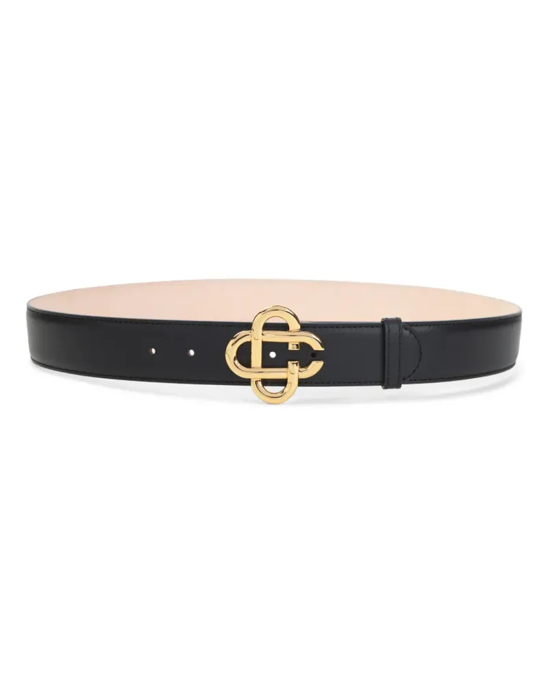 Casablanca Paris Schnallengürtel aus Leder - BLACK Black