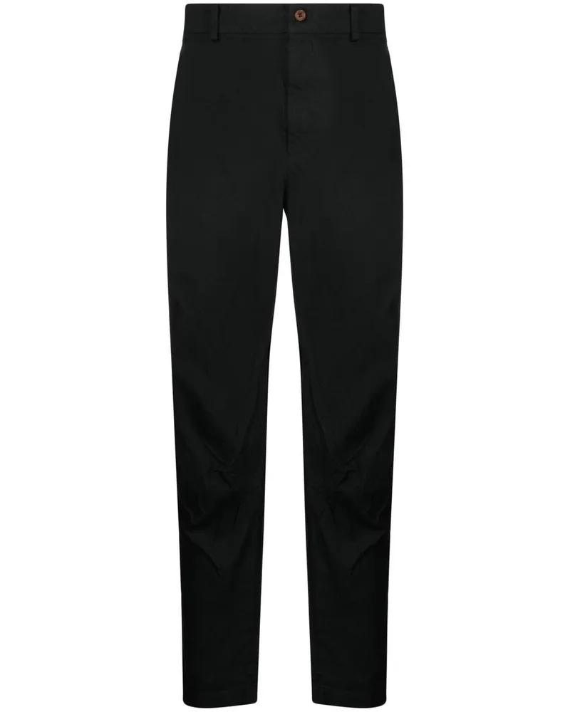 Comme des Garçons Halbhohe Cropped-Hose - Schwarz Schwarz