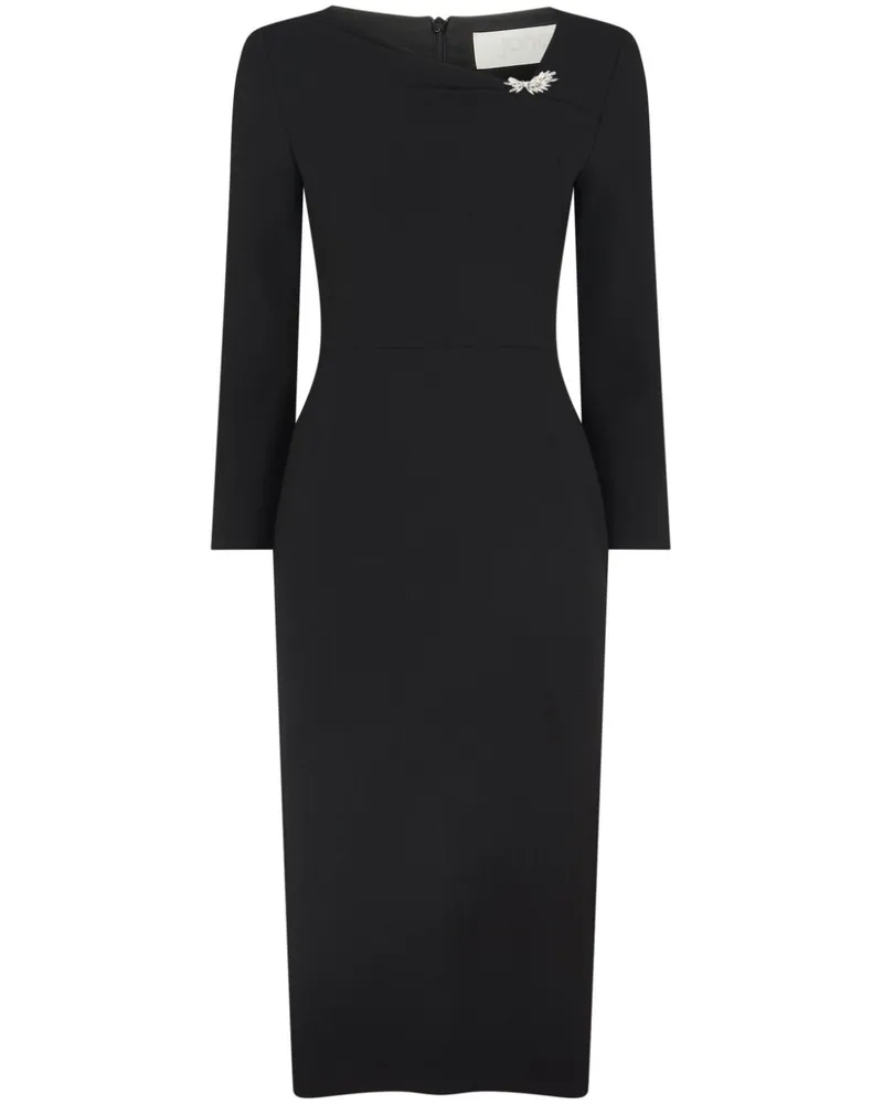 JANE Atelier Vreeland Midikleid - Schwarz Schwarz