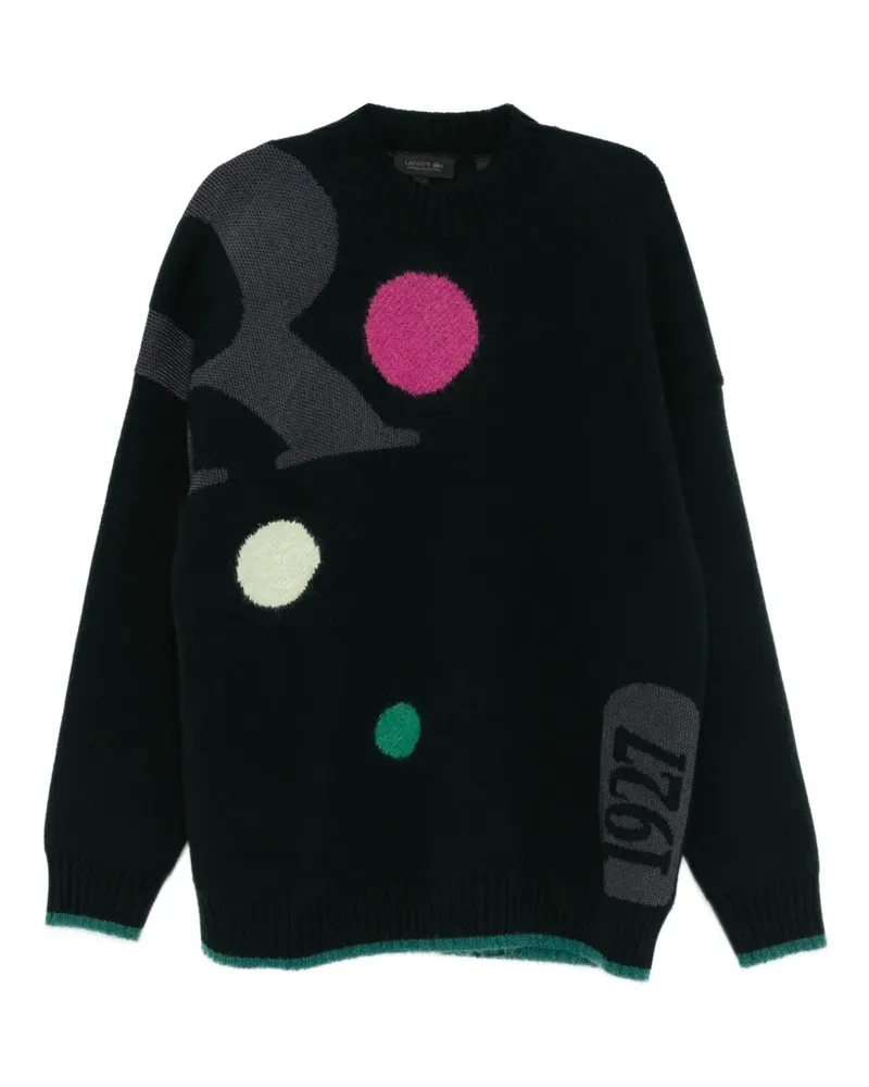 Lacoste Pullover mit Jacquard - Grün Grün