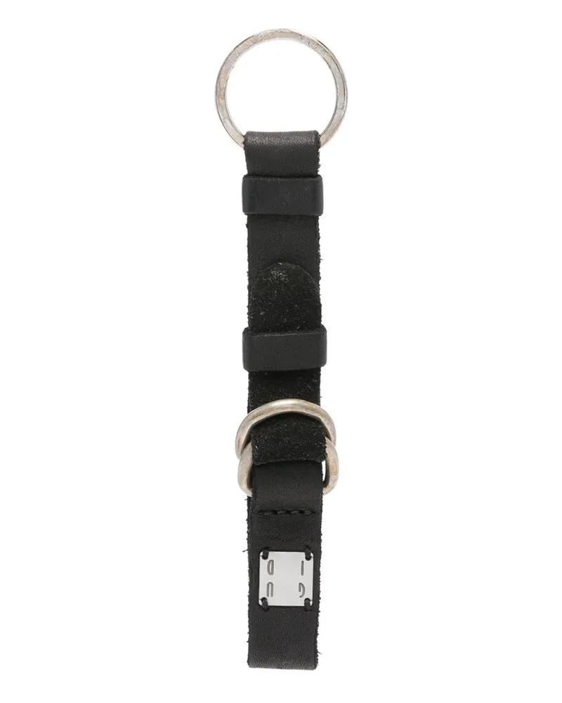 GUIDI Schlüsselanhänger aus Leder - Schwarz Schwarz