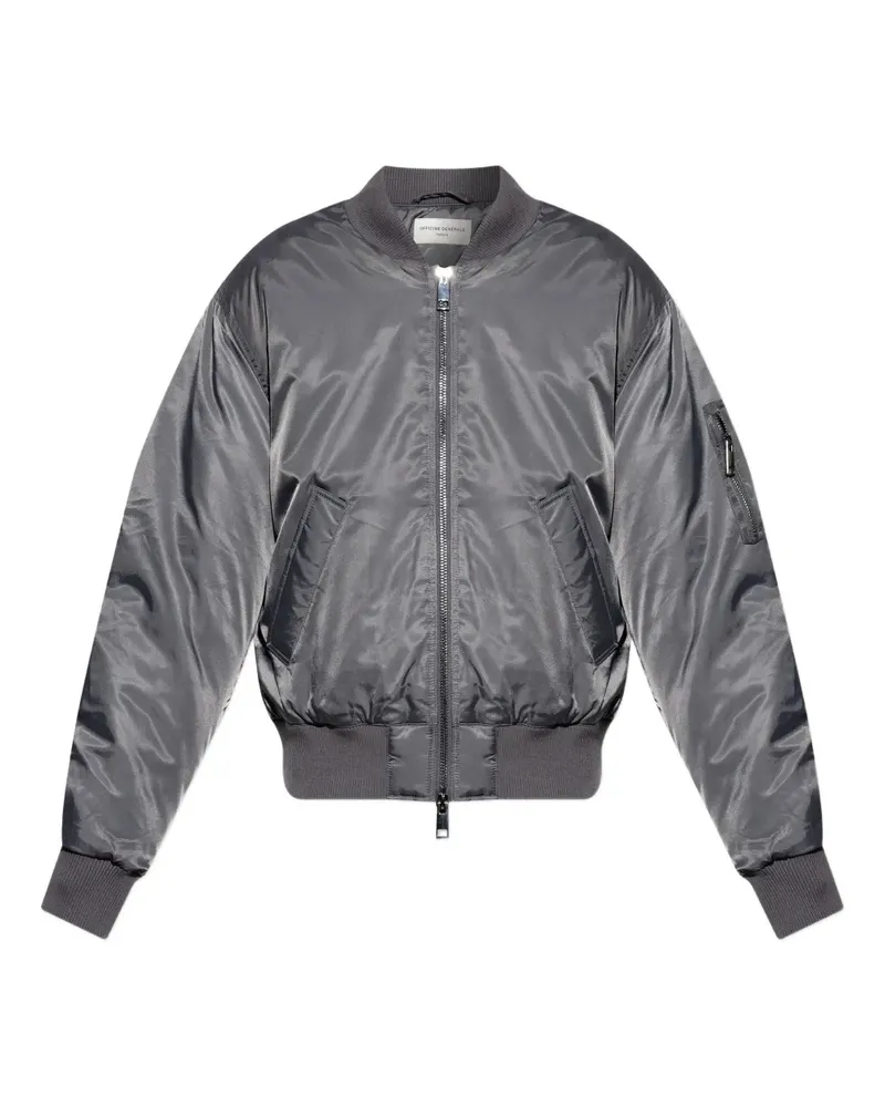 Officine Generale padded zip-up bomber jacket - Grau Grau
