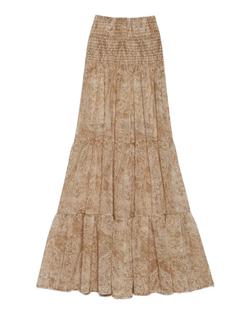 Aniye By Niko paisley-print maxi skirt - Nude Nude