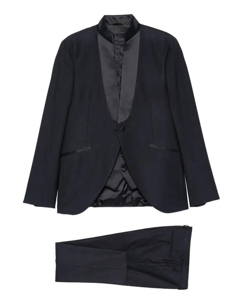 Manuel Ritz shawl-lapel suit - Blau Blau