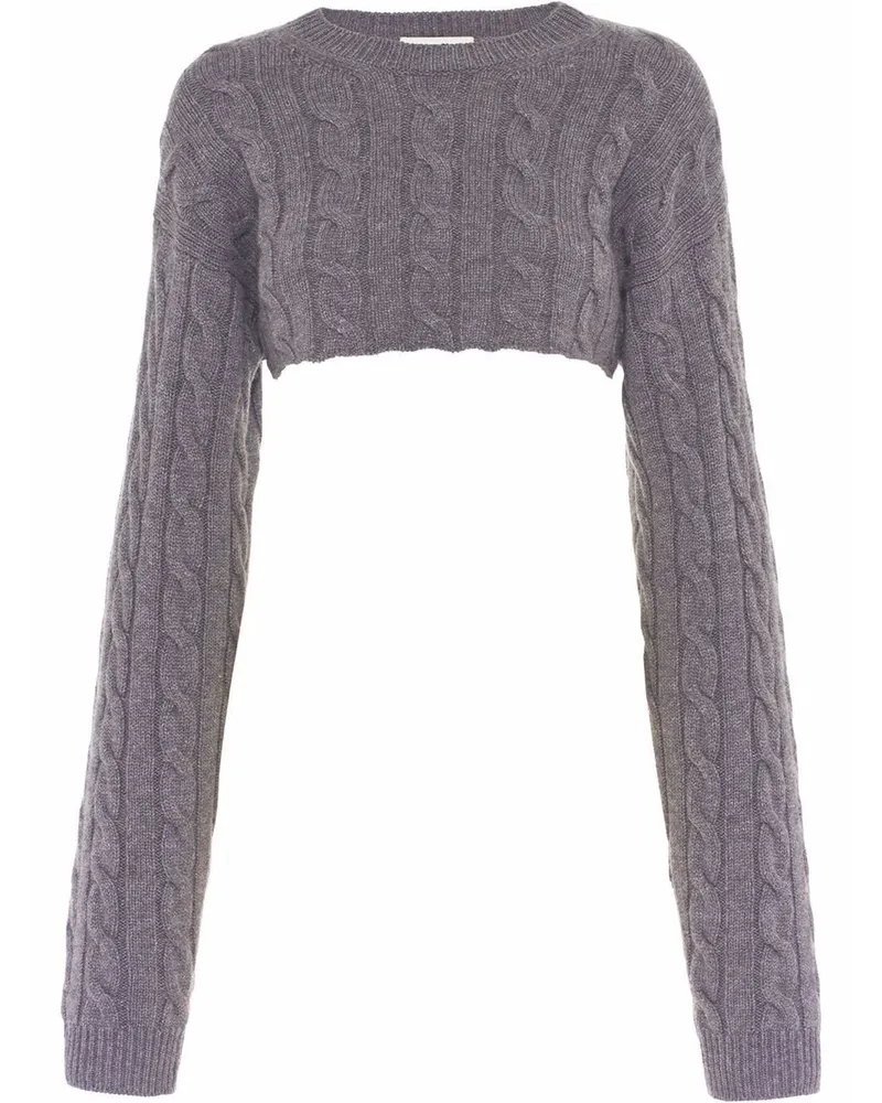Miu Miu Gestrickter Pullover - Grau Grau