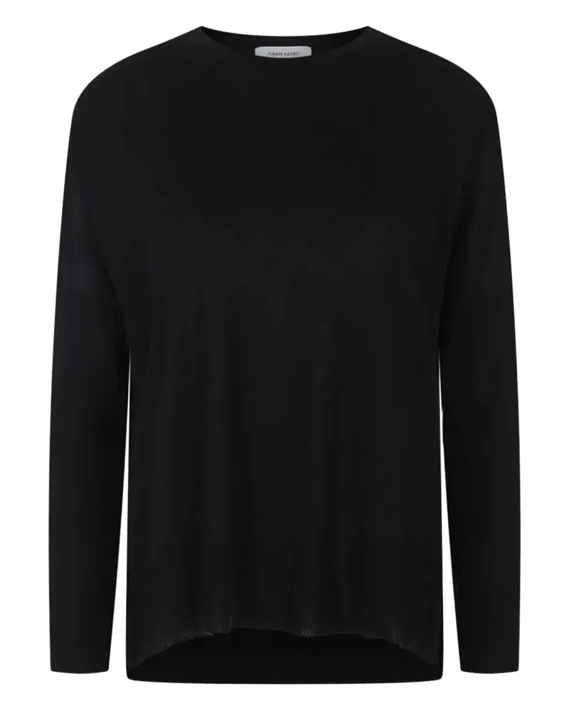 Gran Sasso Pullover mit rundem Ausschnitt - Schwarz Schwarz