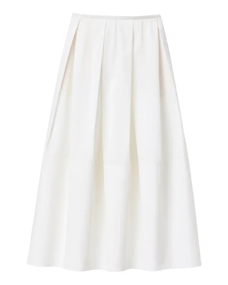 Lafayette148 inverted pleat maxi skirt - Weiß Weiß