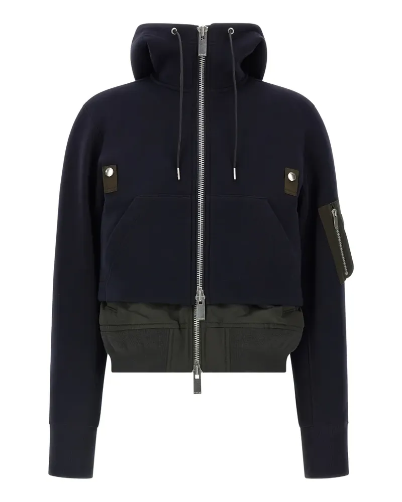 Sacai Sponge double-layer hoodie - Blau Blau