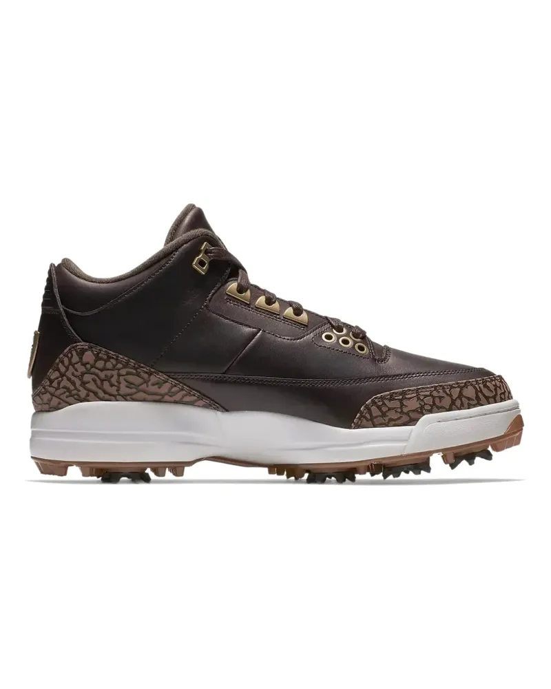 Jordan Air  3 Golf Premium Schnürsneakers - Braun Braun
