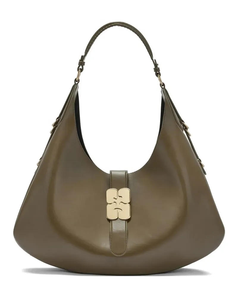 Ganni large Kat shoulder bag - Grün Grün