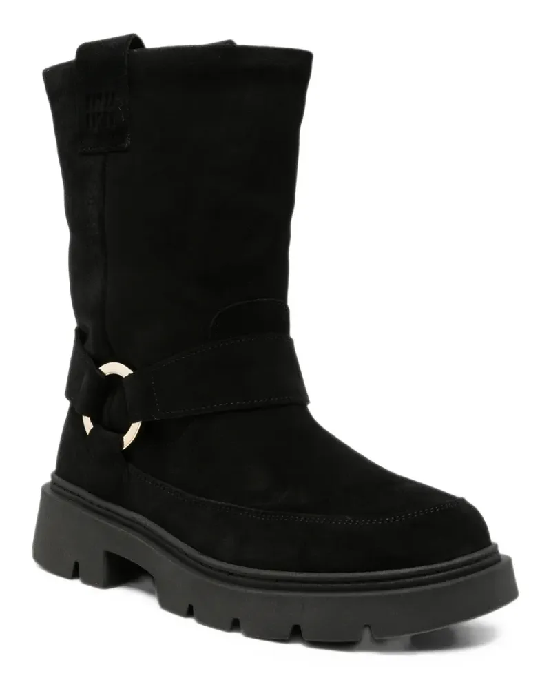 INUIKII biker wool boots - Schwarz Schwarz
