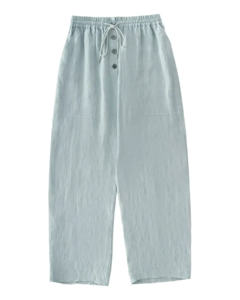 Studio Nicholson Attis drawstring patch pocket trousers - Blau Blau