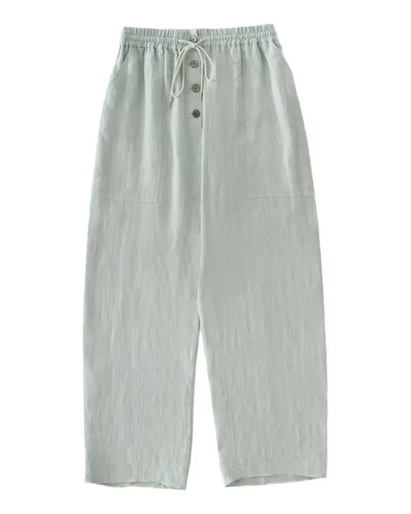 Studio Nicholson Attis drawstring patch pocket trousers - Blau Blau