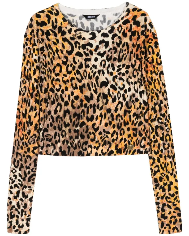 Just Cavalli Gestricktes Top - Braun Braun