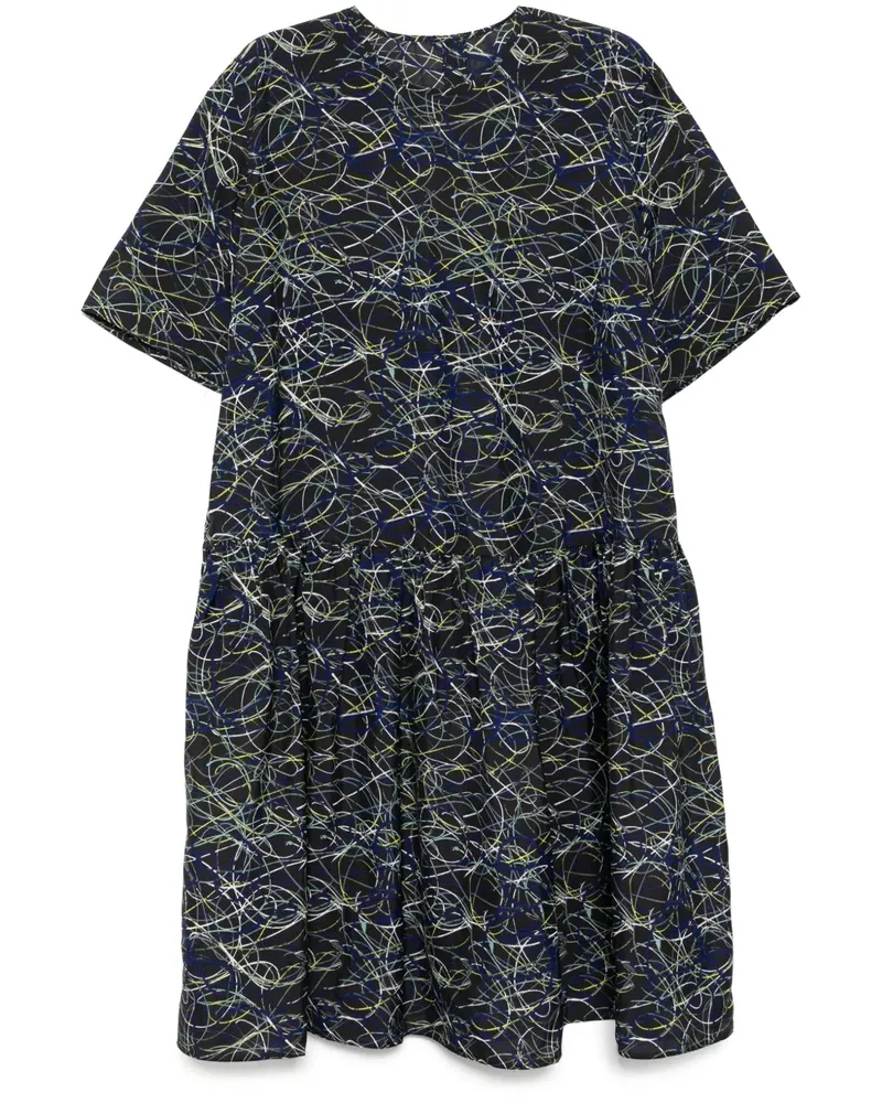 JNBY Kleid mit grafischem Print - Schwarz Schwarz