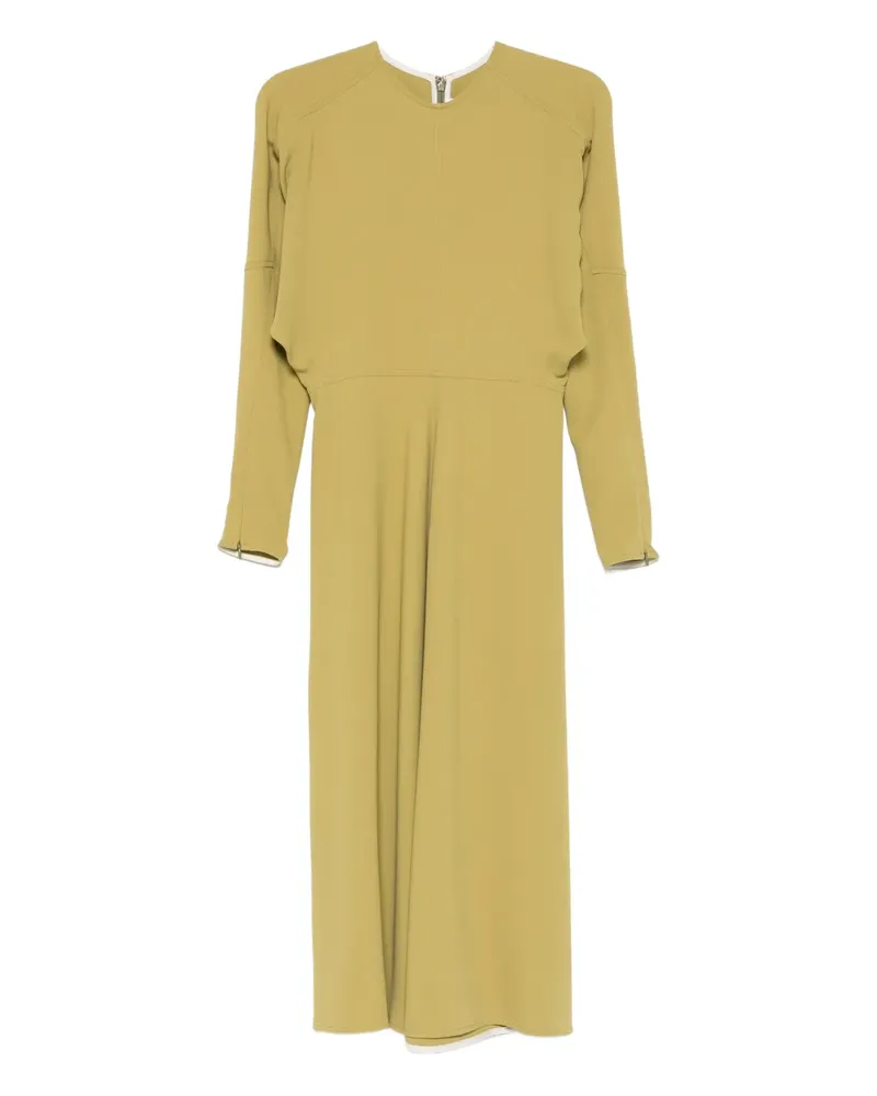 Victoria Beckham Dolman long-sleeve midi dress - Grün Grün