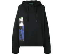 Oversized-Kapuzenpullover - Schwarz