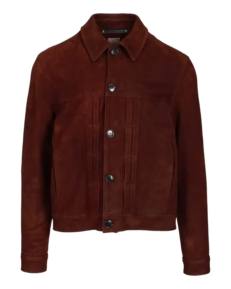 Paul Smith suede trucker jacket - Braun Braun