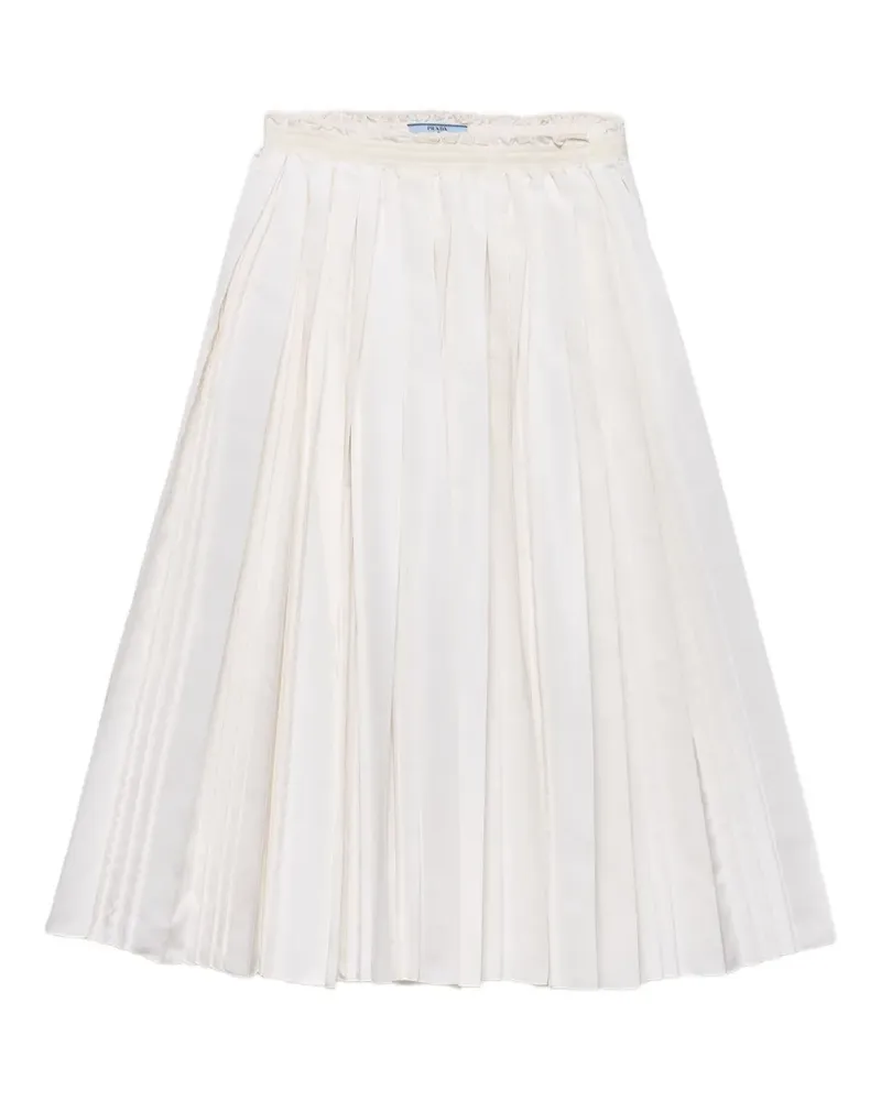 Prada silk faille pleated skirt - Nude Nude