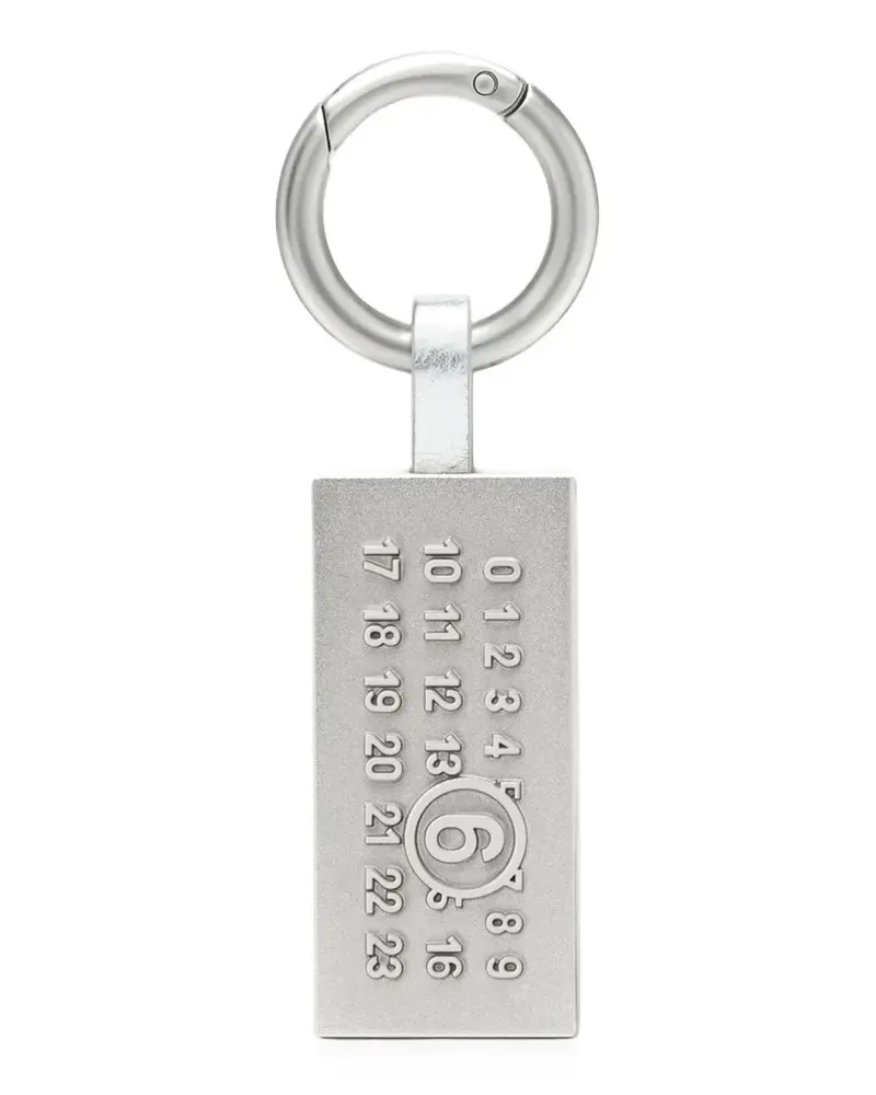 Maison Margiela Numeric artwork keyring - Silber Silber