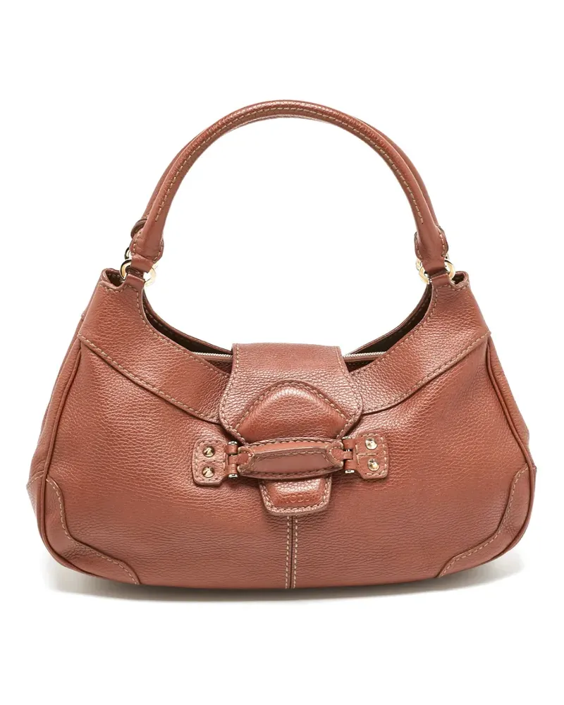 TOD'S Schultertasche mit Nieten - Braun Braun