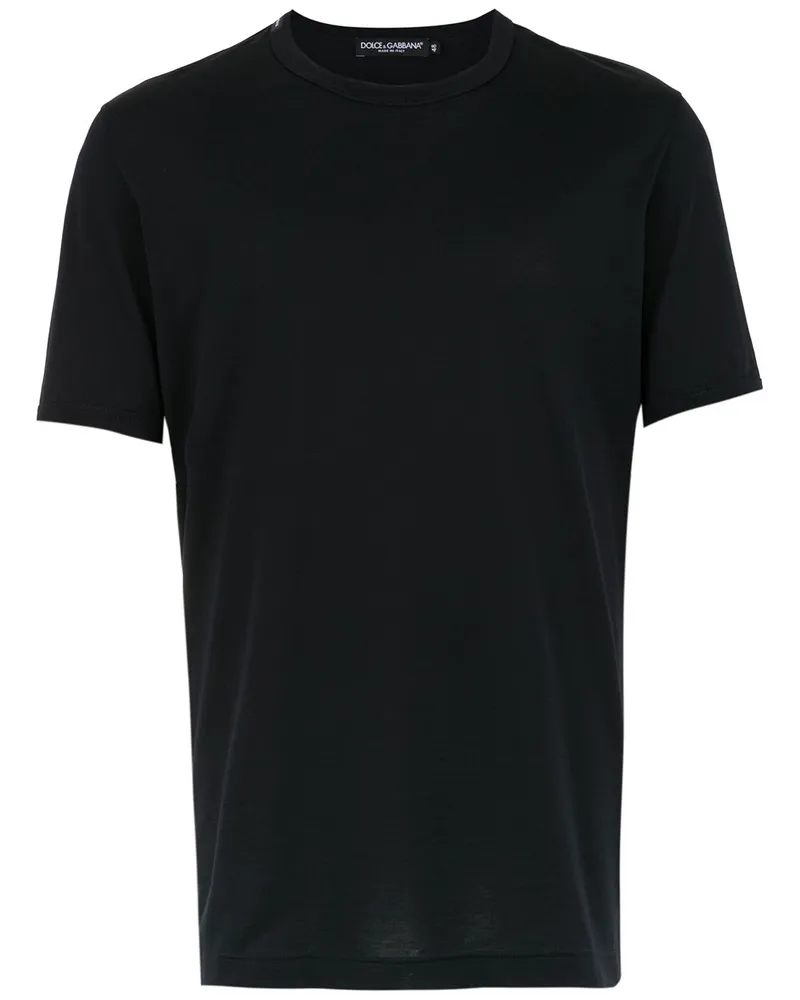Dolce & Gabbana Klassisches T-Shirt Blau