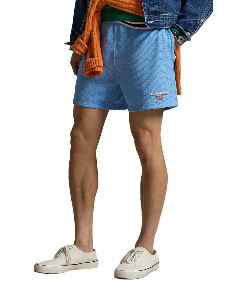 Ralph Lauren embroidered-logo shorts - Blau Blau