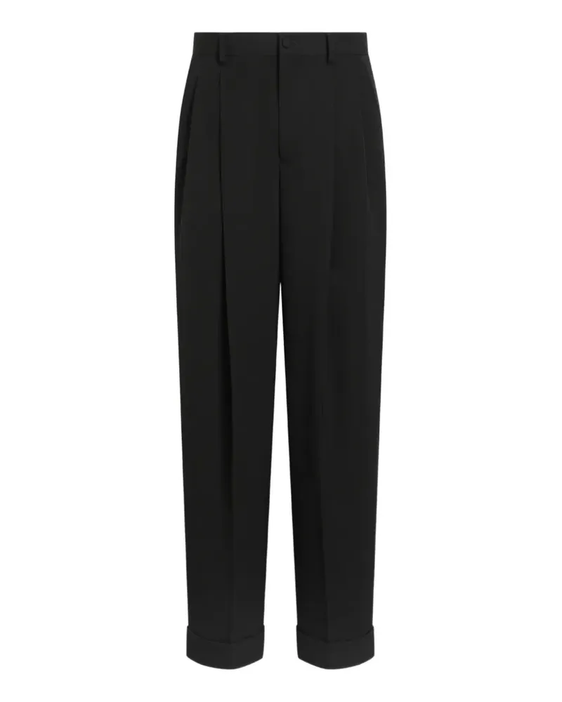 Dolce & Gabbana Hose aus Wollgabardine - Schwarz Schwarz
