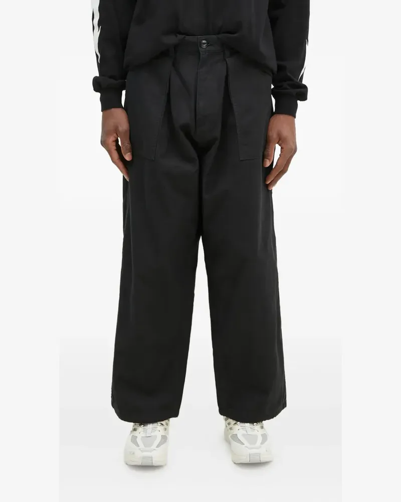Neighborhood Plissierte Hose - Schwarz Schwarz