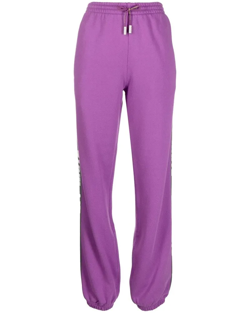OFF-WHITE Jogginghose mit Logo-Streifen - Violett Violett