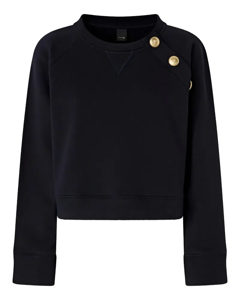 Pinko Sweatshirt mit Knopfdetail - Blau Blau