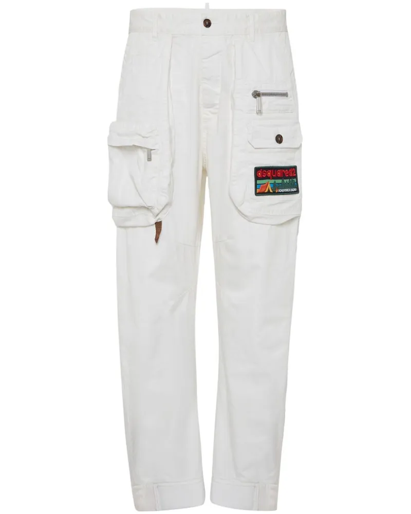 Dsquared2 Klassische Cargohose - Weiß Weiß