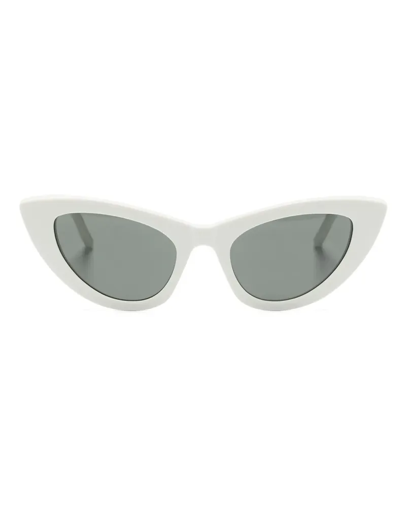 Saint Laurent Lily Cat-Eye-Sonnenbrille - Weiß Weiß