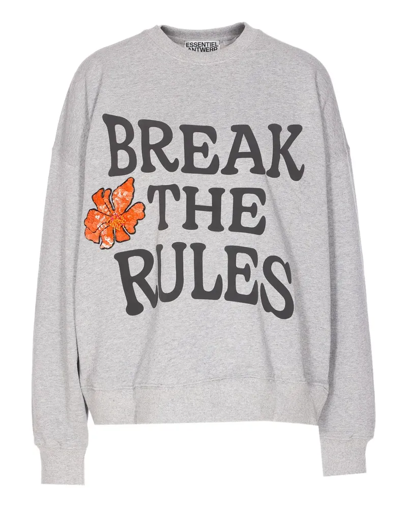 Essentiel sequin-embellished print sweatshirt - Grau Grau