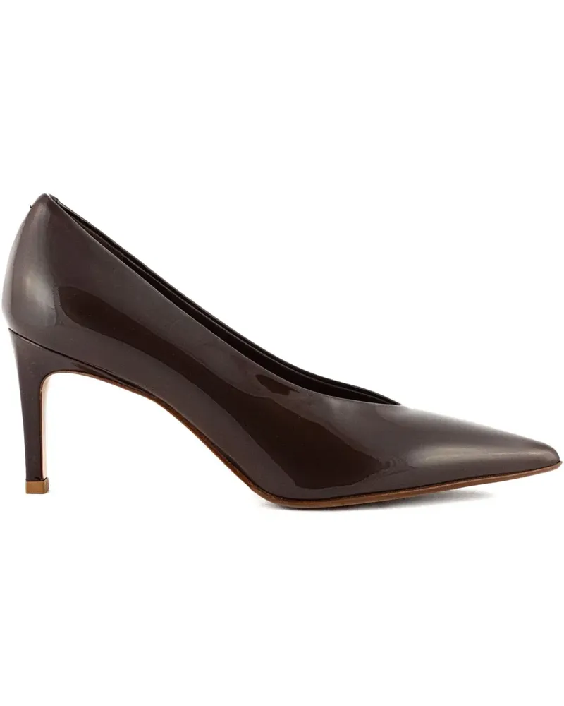 Sergio Levantesi Pumps mit spitzer Kappe 55mm - Braun Braun