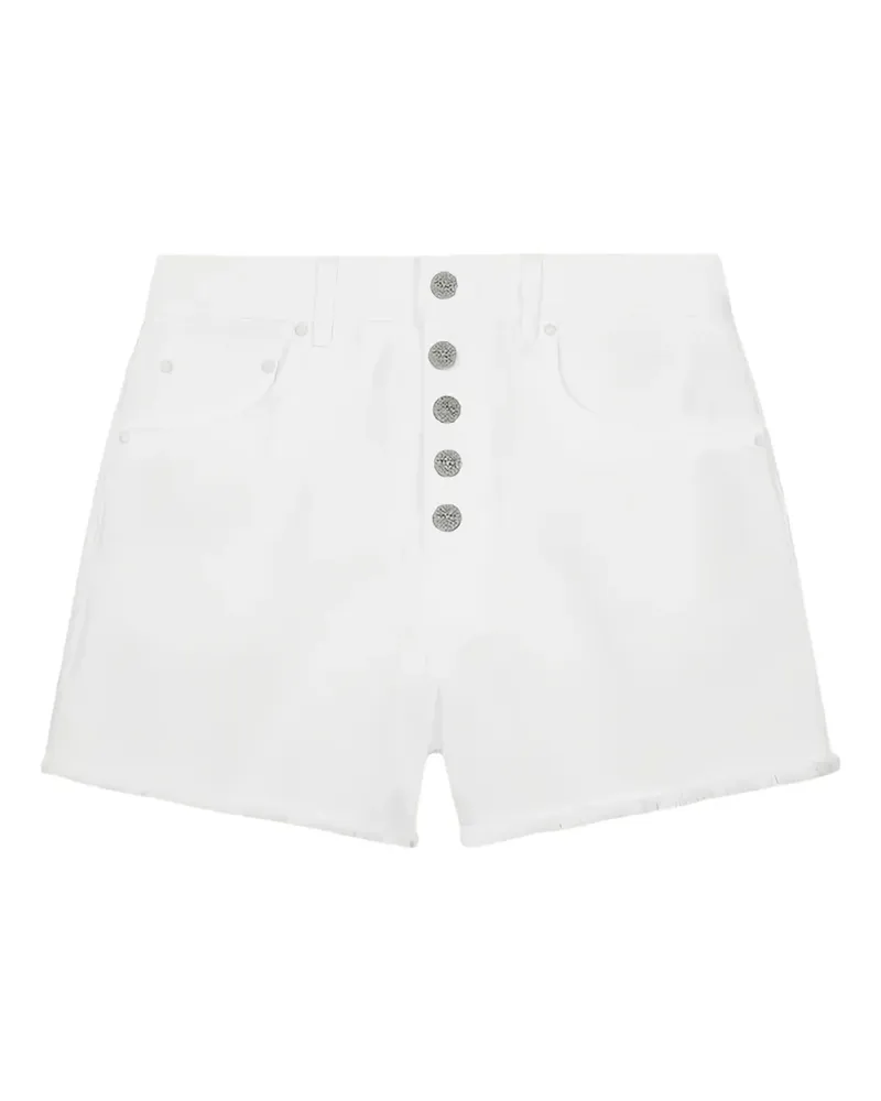 Dondup Ausgefranste Shorts mit Knöpfen - Weiß Weiß