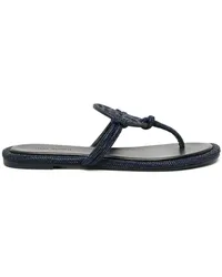 Tory Burch Miller Pavé Sandalen mit Kristallen Blau