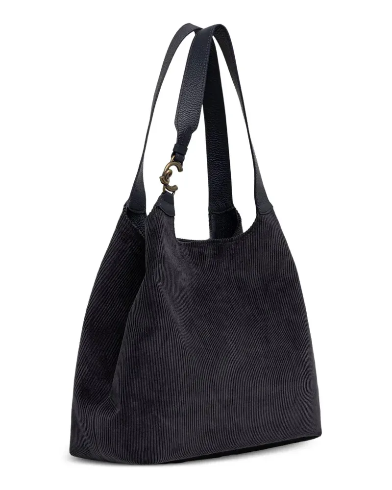 Coccinelle Shopper aus Cord - Schwarz Schwarz