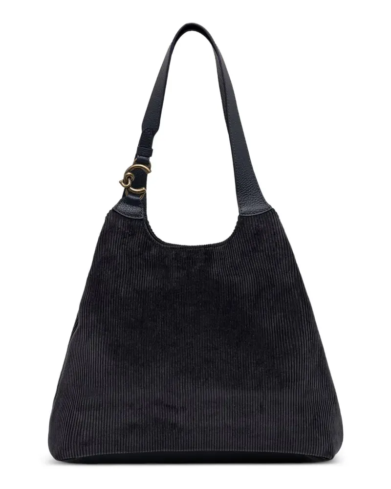 Coccinelle Shopper aus Cord - Schwarz Schwarz