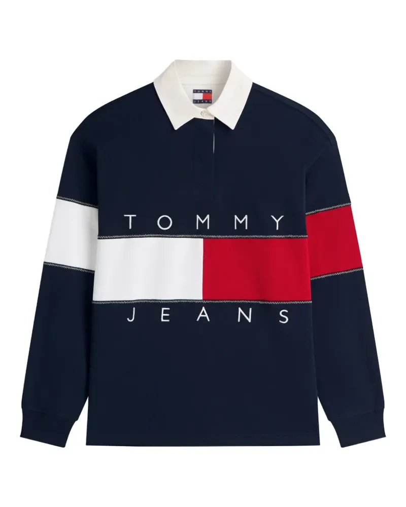 Tommy Hilfiger logo-embroidered sweatshirt - Blau Blau