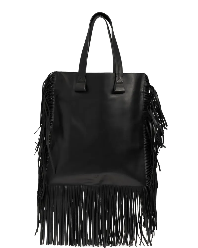 IRO fringed-detail tote bag - Schwarz Schwarz
