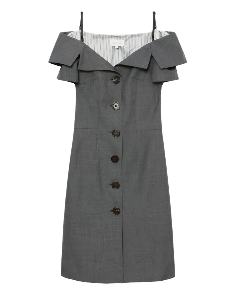 SHUSHU/TONG Geknöpftes Jeanskleid - Grau Grau