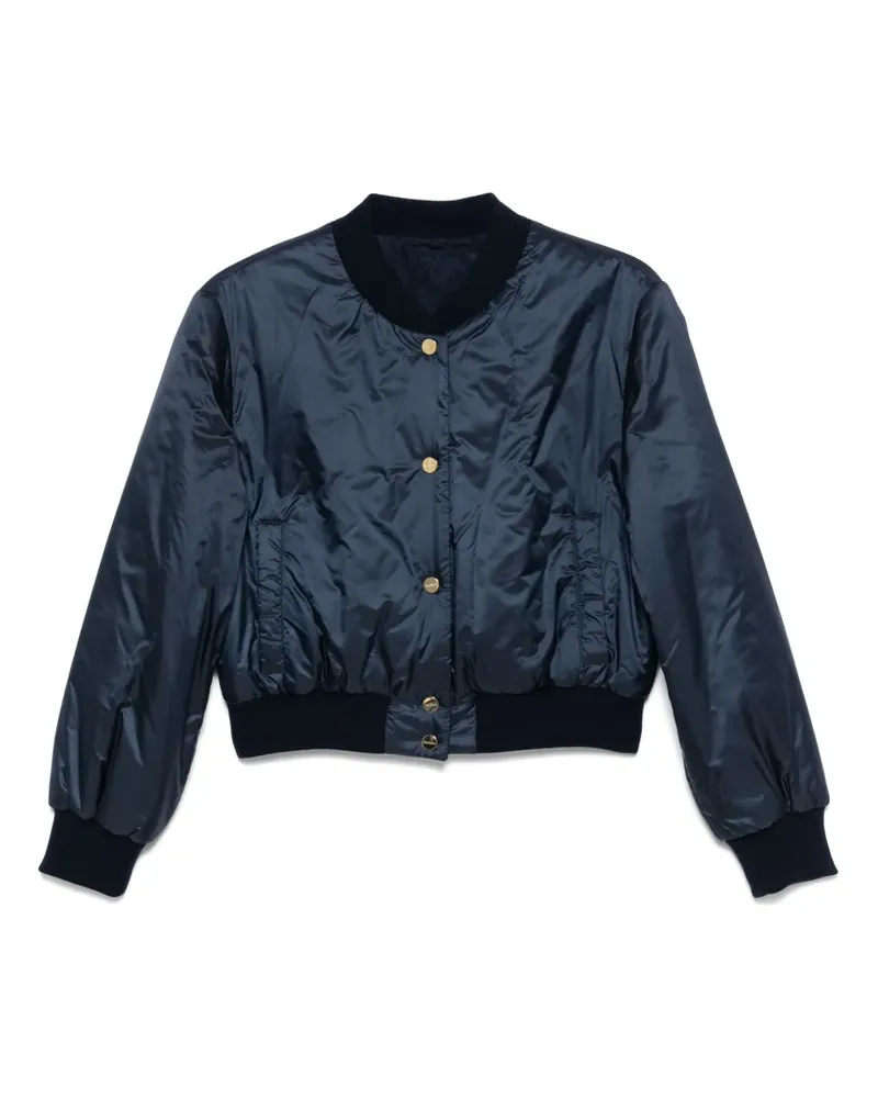 Max Mara Bomberjacke im Cropped-Design - Blau Blau