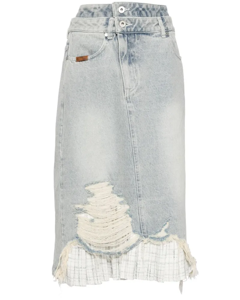 Musium Div. Rock im Layering-Look - Blau Blau