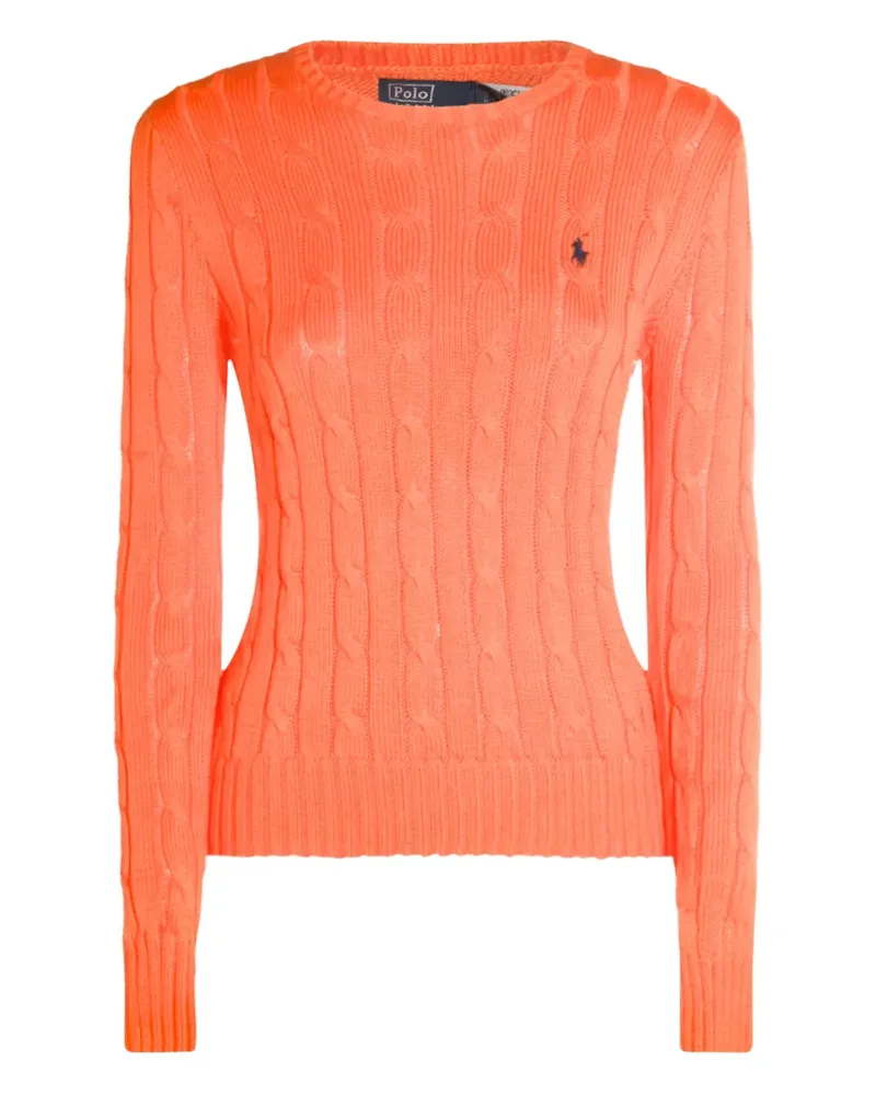 Ralph Lauren Pullover mit Zopfmuster - Orange Orange