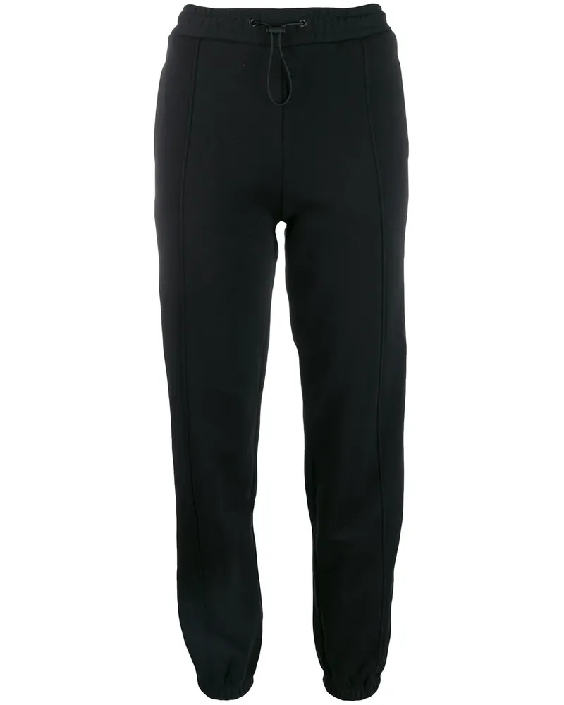 MSGM Jogginghose mit Logo-Tape - Schwarz Schwarz