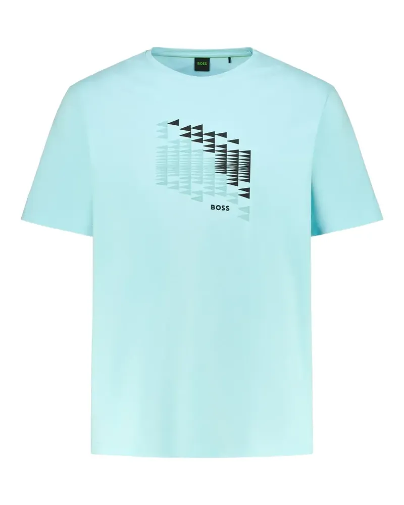 HUGO BOSS T-Shirt mit grafischem Print - Blau Blau