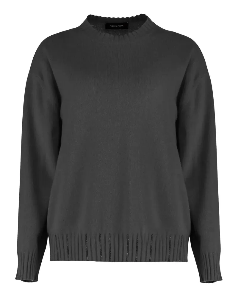 Fabiana Filippi Pullover mit Rundhalsausschnitt - Grau Grau