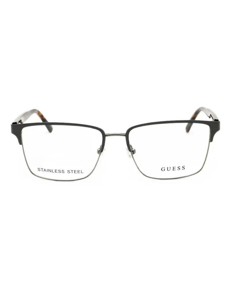 Guess rectangle-frame glasses - Schwarz Schwarz