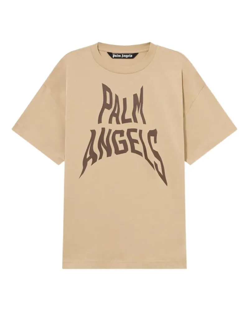 Palm Angels Palm Distorted T-Shirt - Nude Nude